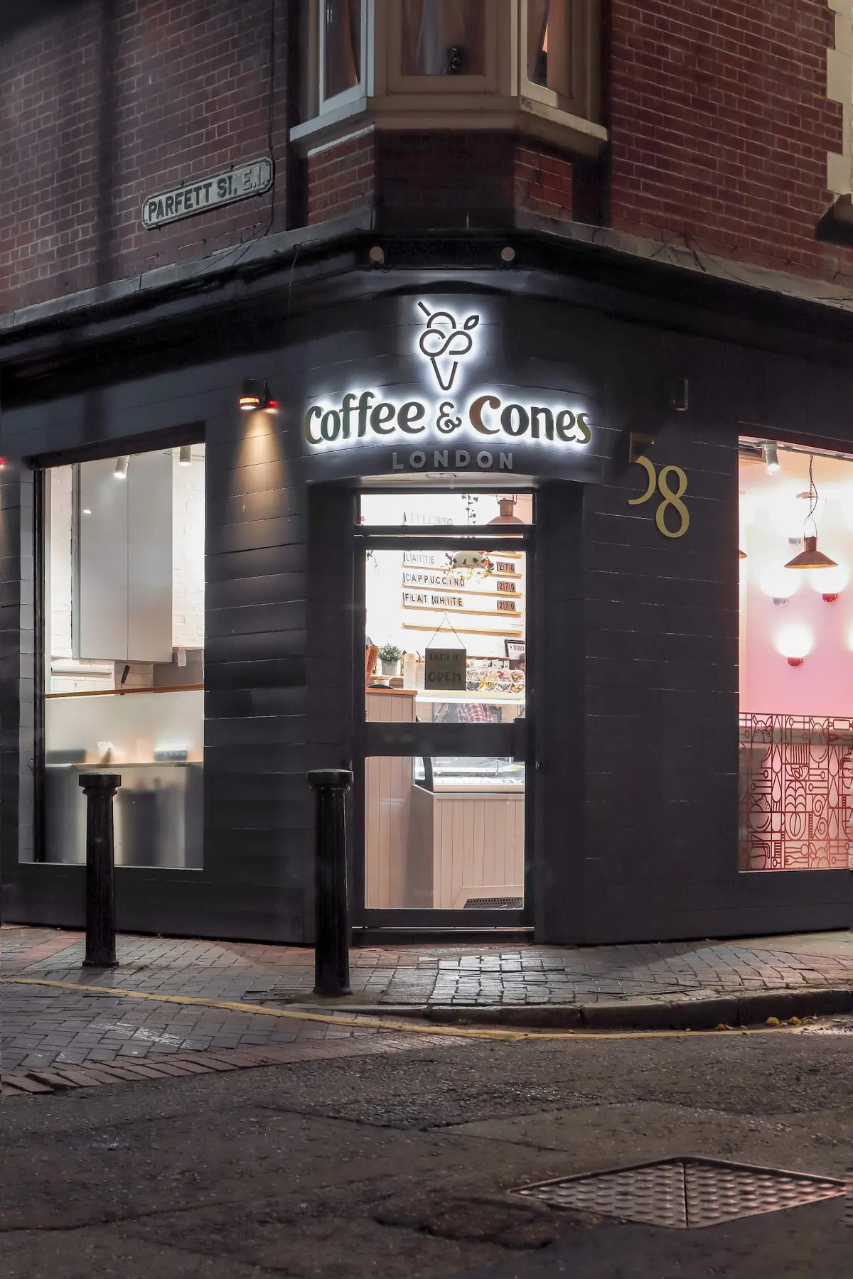Inside Coffee and Cones, London