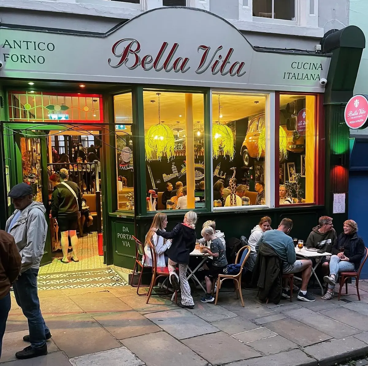 Inside Bella Vita Ristorante, Folkestone
