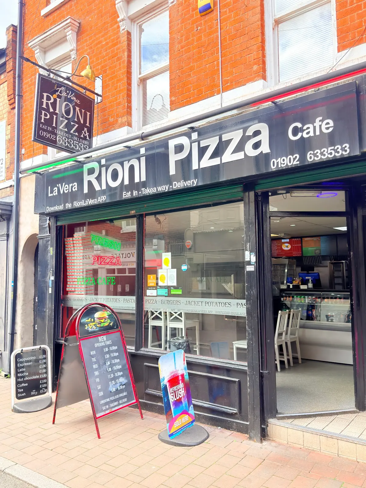 Rioni Pizza Cafe — Pizza restaurants in Willenhall