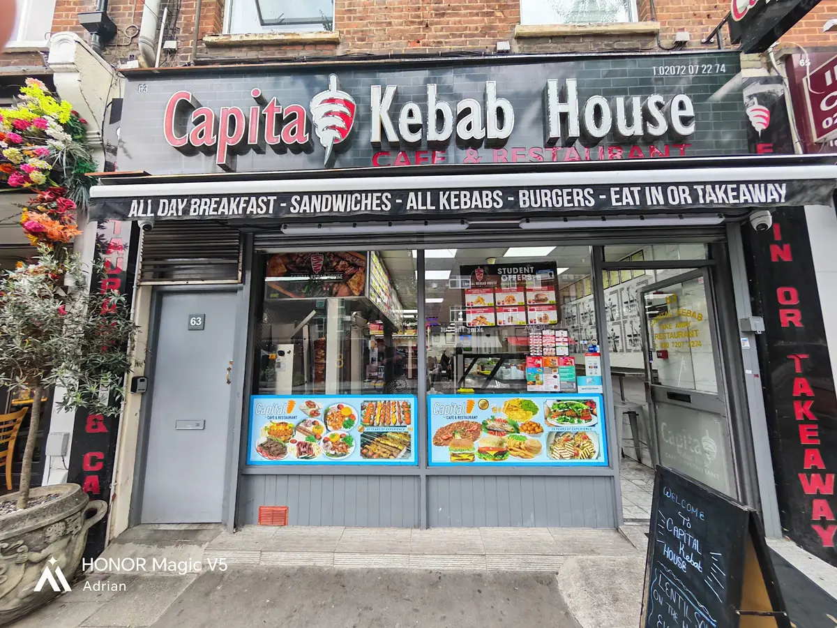 Inside Capital Kebab House, London