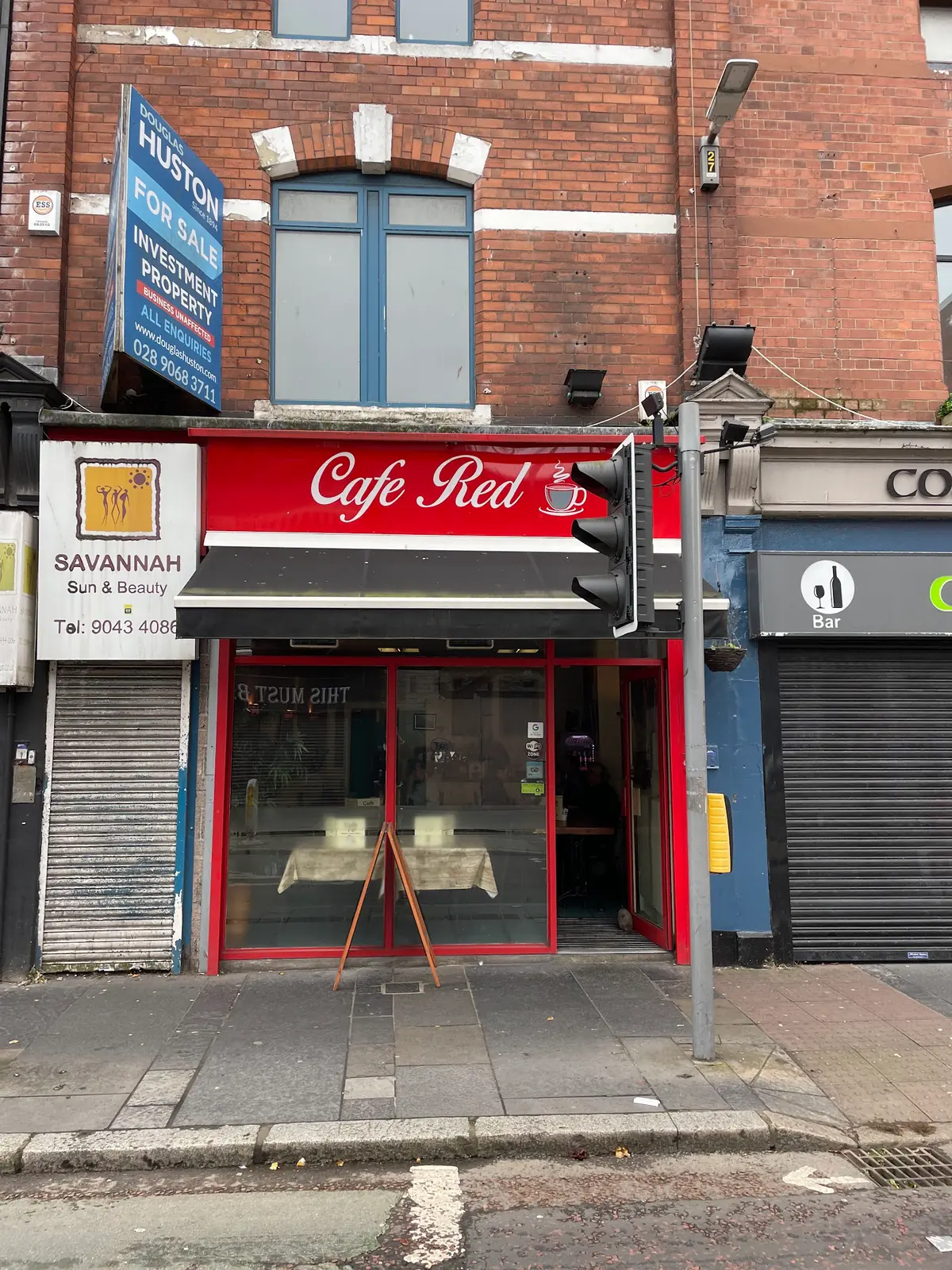 Inside Café Red, Belfast