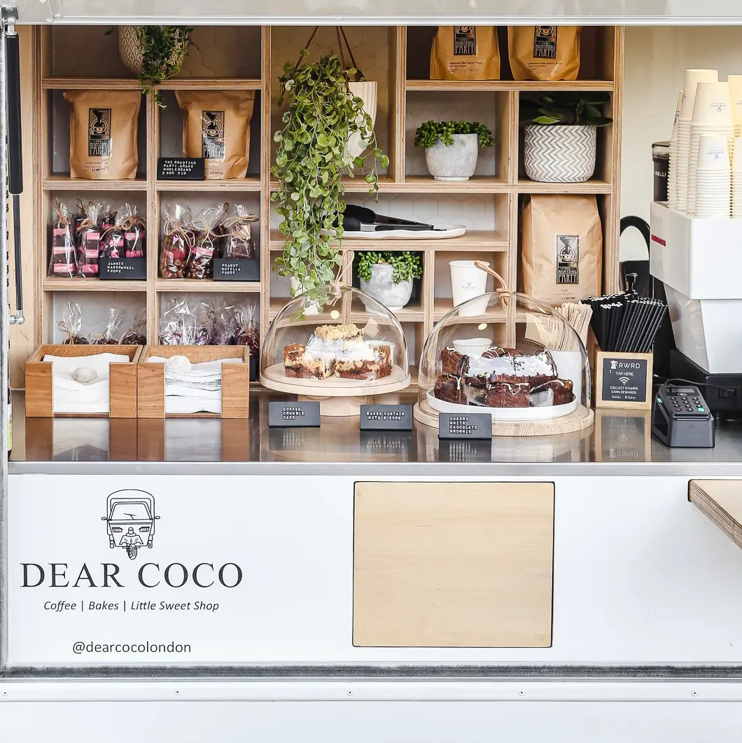 Inside Dear Coco Coffee, London