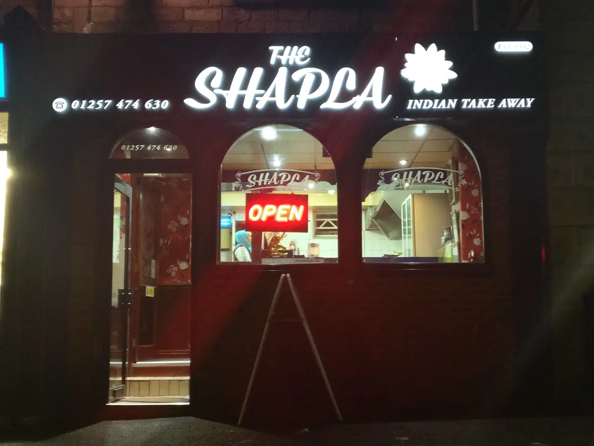 Inside Shapla Indian Takeaway - Adlington, Chorley