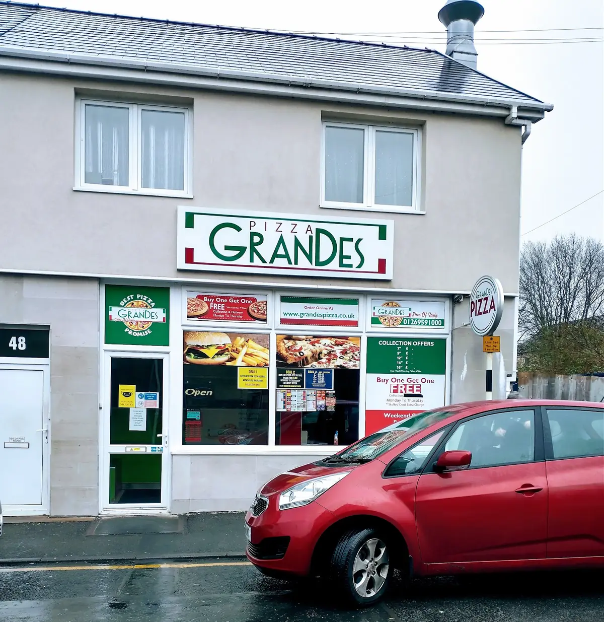 Grandes Pizza — Pizza restaurants in Ammanford