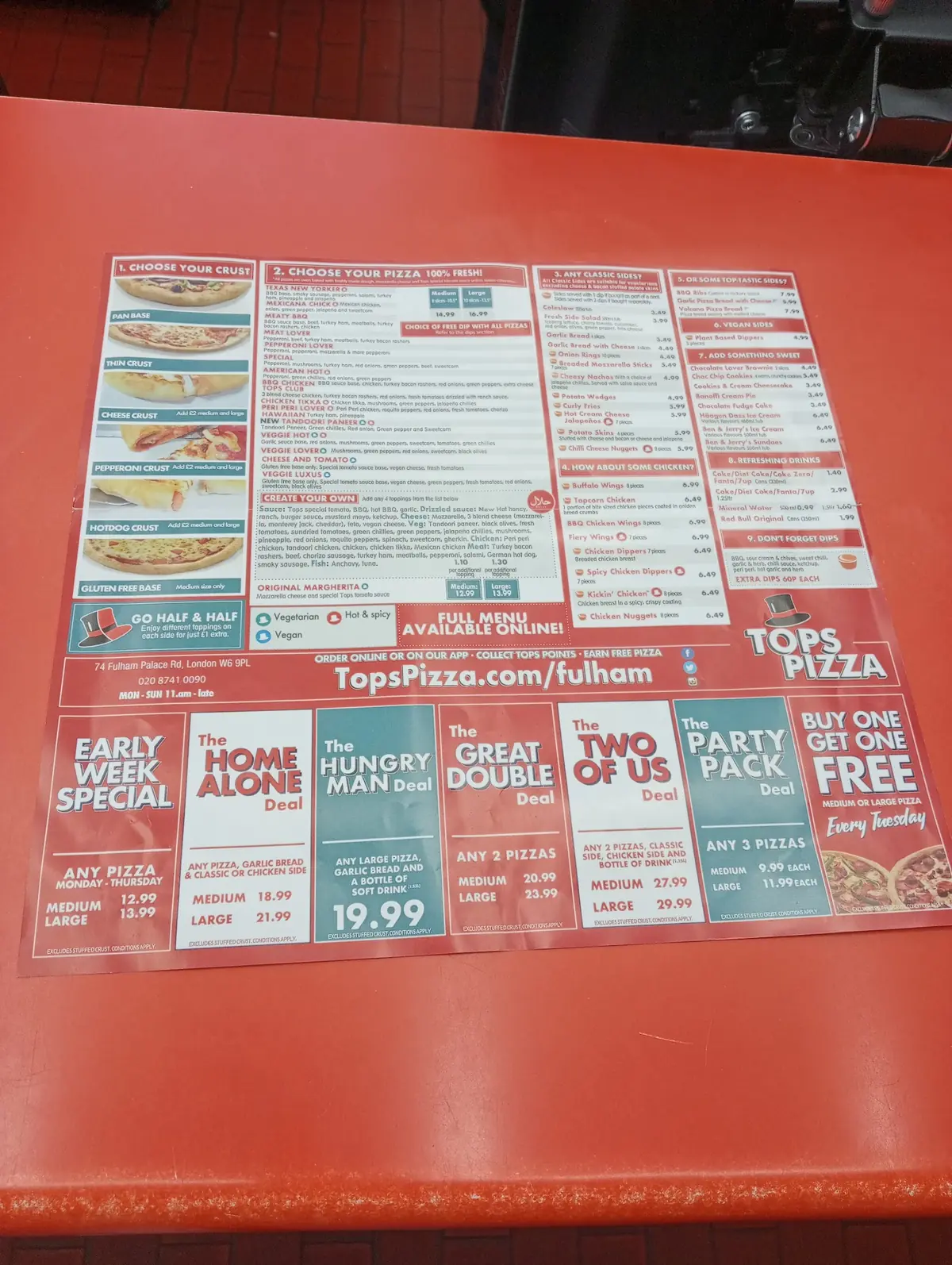 Tops Pizza Fulham photo (photo 1 of 3)