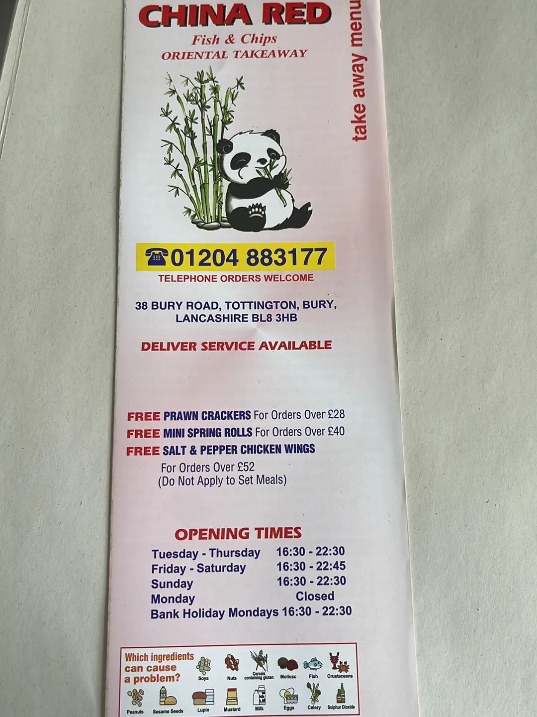 China Red — Chinese restaurants in Bury