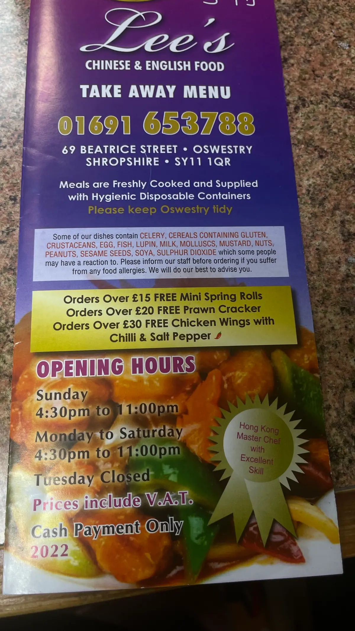 Lee's Chinese Takeaway