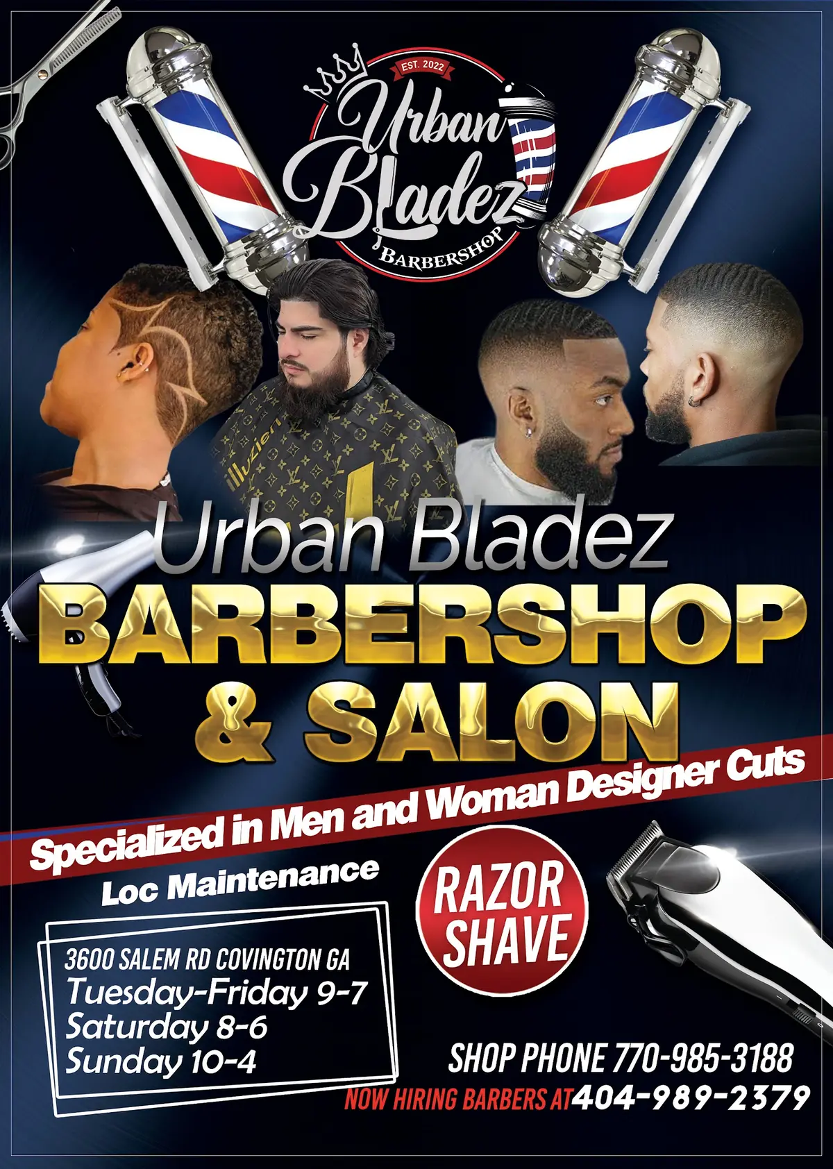 Urban Bladez Barber Shop and Salon — Barbershops in Covington
