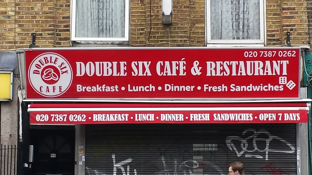 Double six cafe — Cafes in London