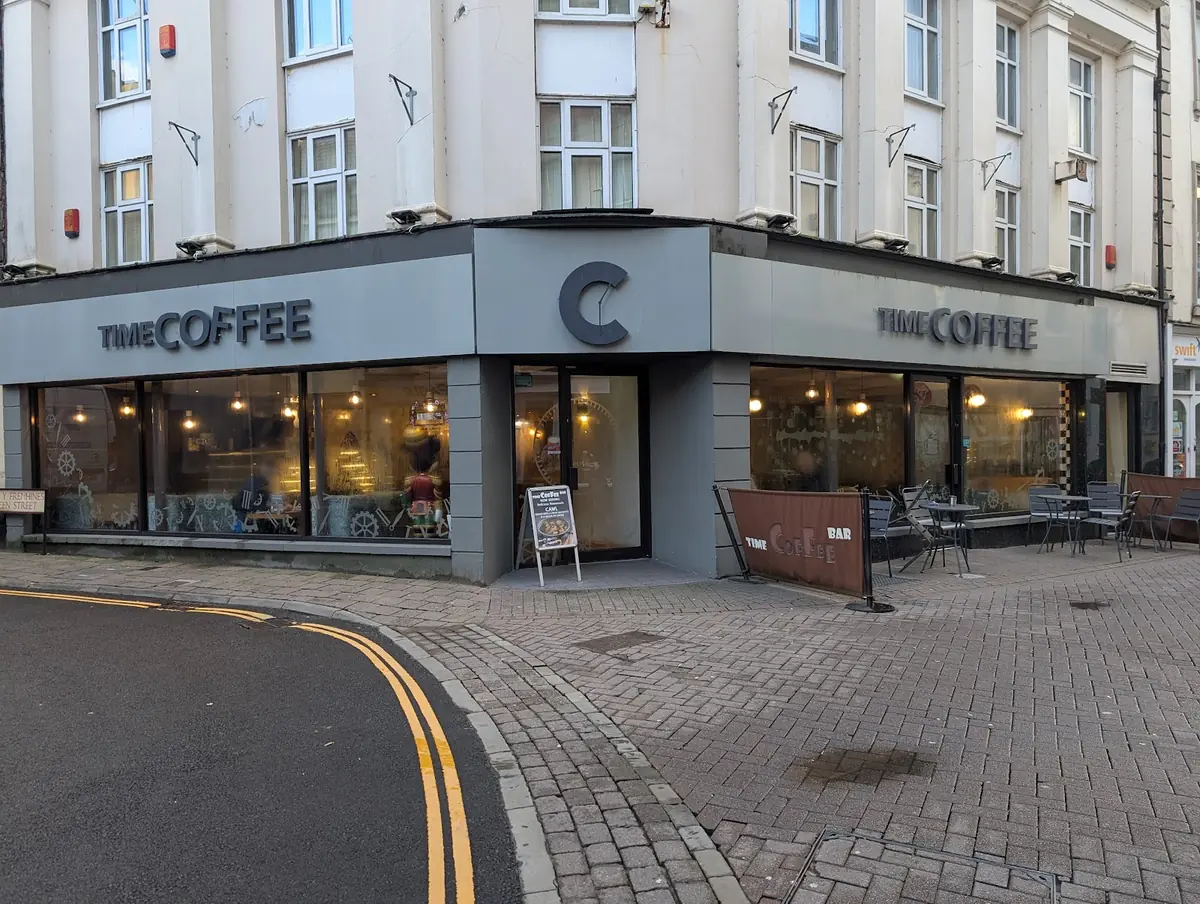 Inside Time Coffee Bar, Carmarthen