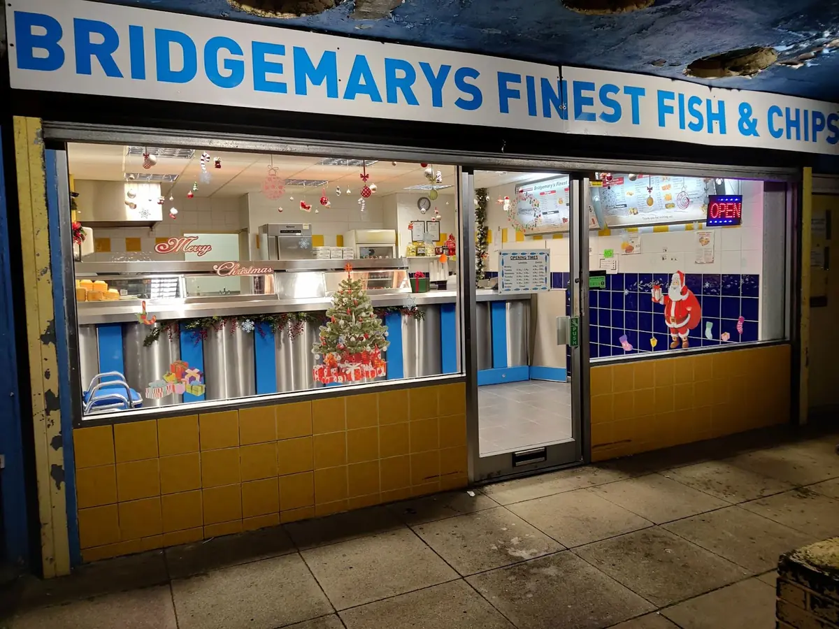 Inside Bridgemary's Finest Fish & Chips, Gosport