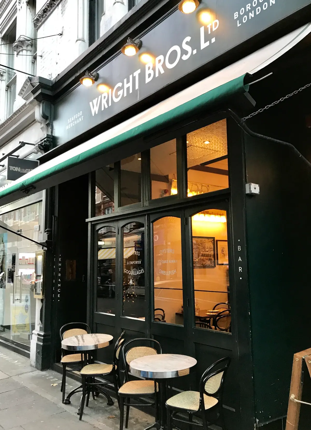 Wright brothers SOUTH KENSINGTON — Seafood restaurants in London