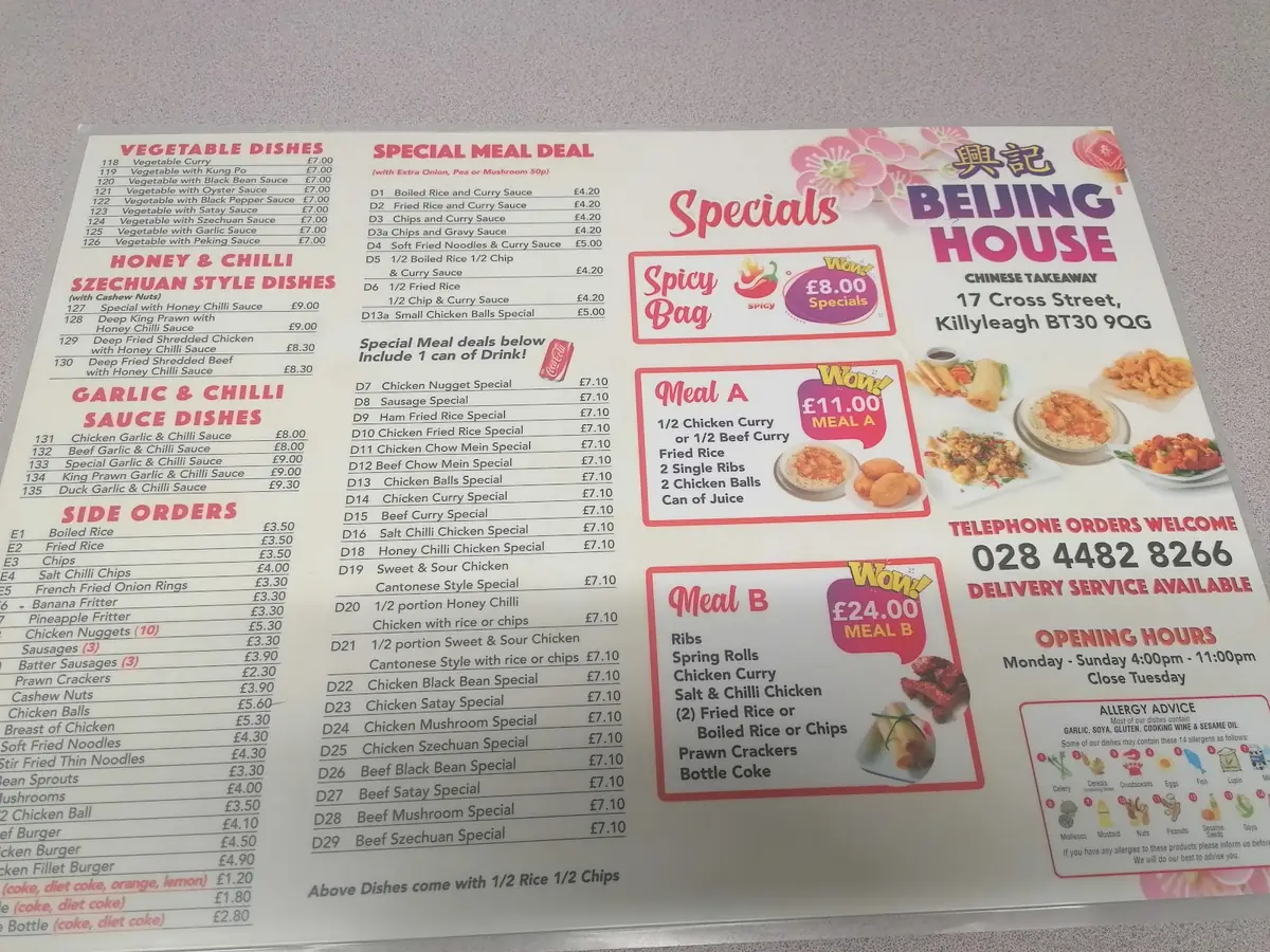 Beijing House — Chinese restaurants in Downpatrick