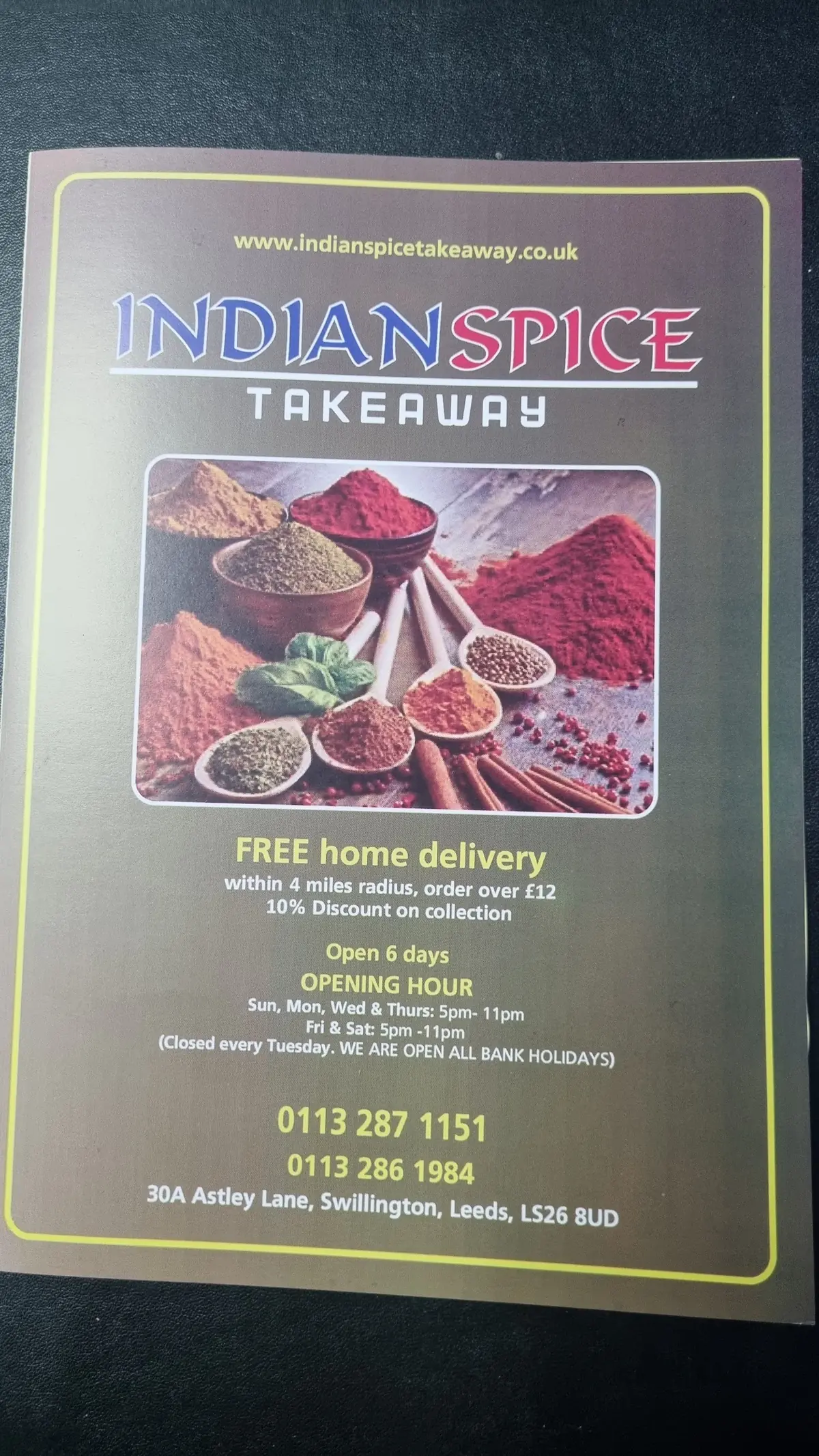 Indian Spice — Indian restaurants in Leeds
