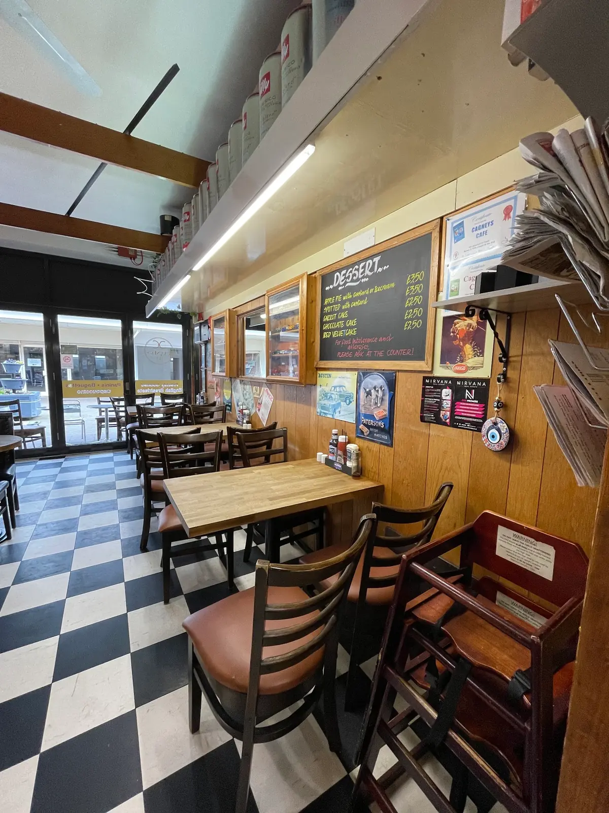 Inside Cagney's Cafe, Oxford