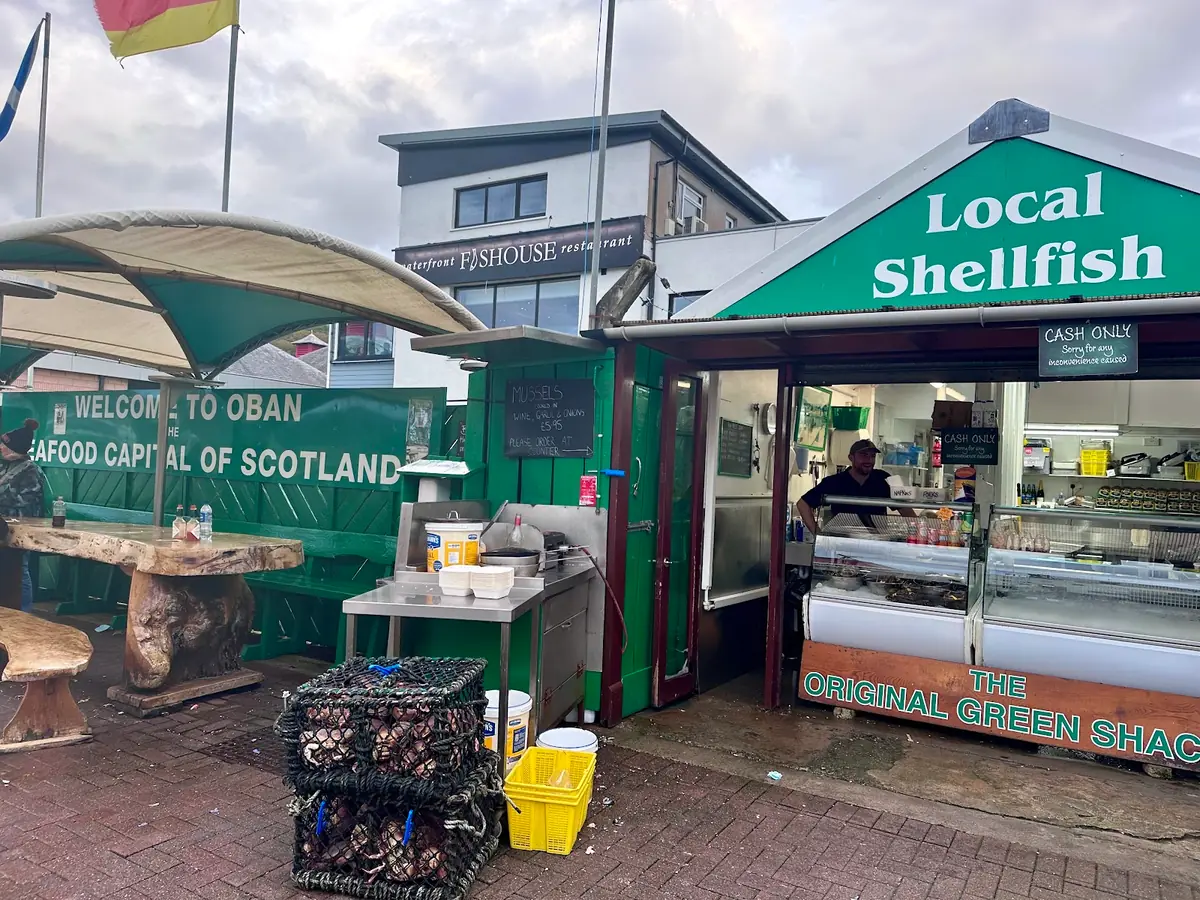Oban Seafood Hut.. (Green Shack) — Seafood Restaurants in Oban