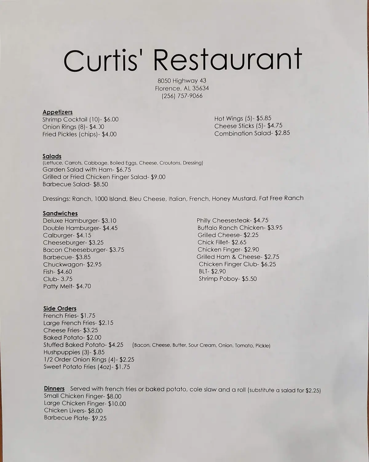 Curtis' Restaurant photo (photo 1 of 3)