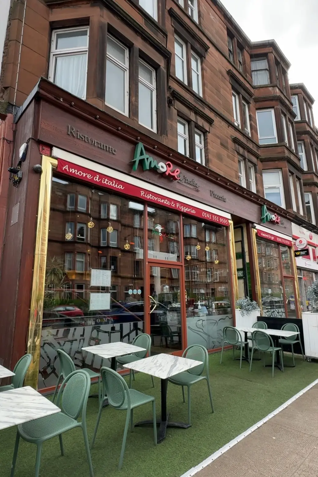 Amore d'Italia & Amore to Go — Italian restaurants in Glasgow