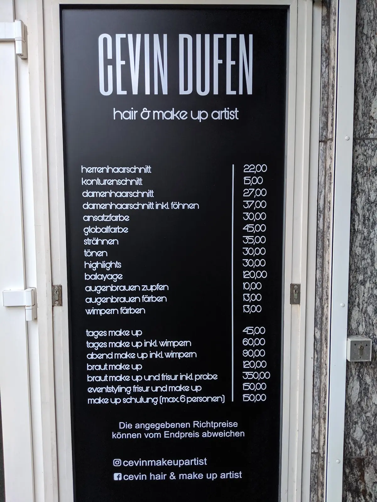 Cevin Dufen hair & make up artist photo (photo 2 of 3)