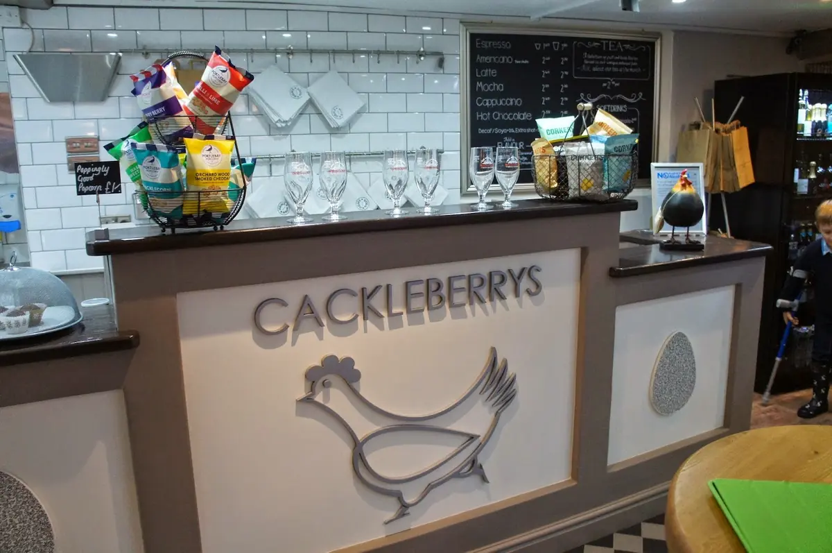 Inside Cackleberrys, Fareham