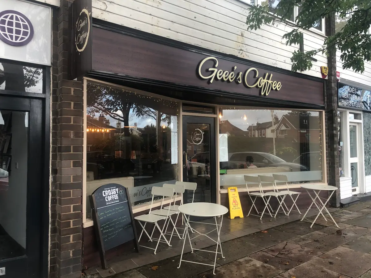 Inside Geee’s Coffee, Liverpool