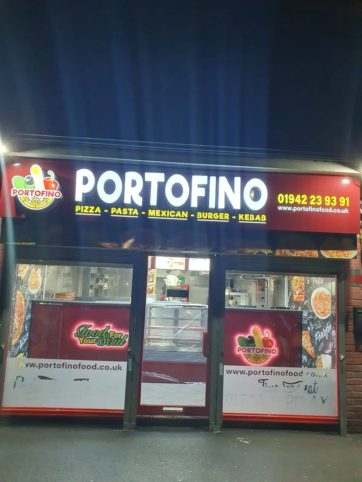 PORTOFINO FOOD — Pizza in Wigan