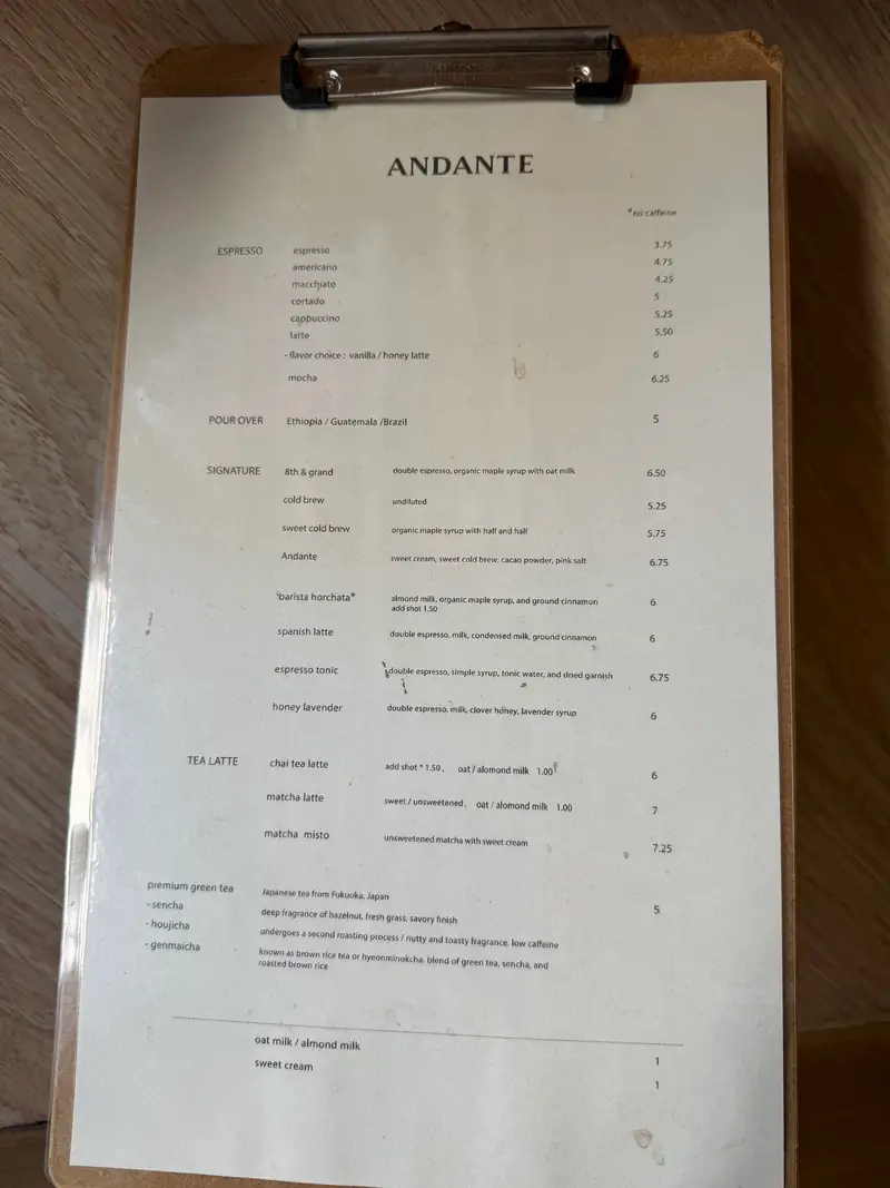 Andante Coffee photo (photo 1 of 3)