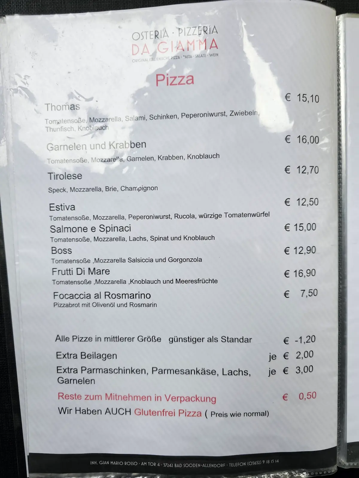 Osteria Pizzeria Da Giamma photo (photo 1 of 3)