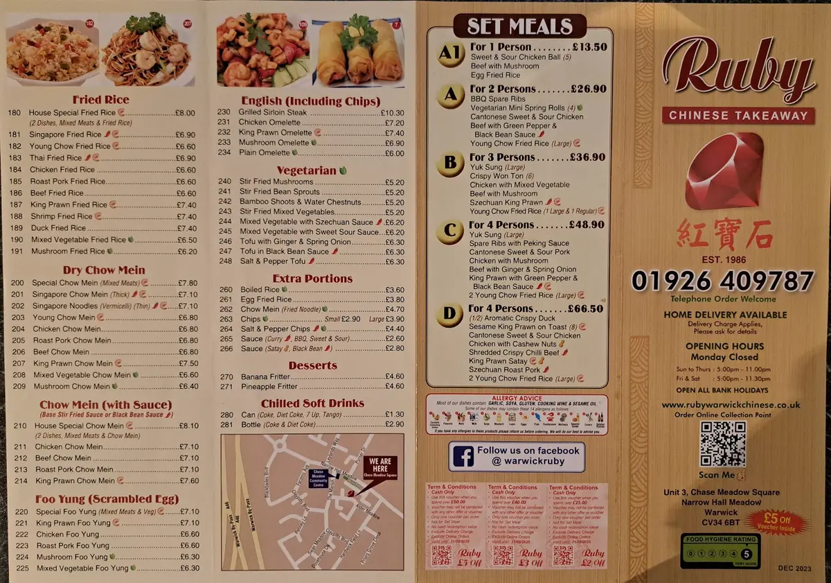 RUBY CHINESE TAKEAWAY photo (photo 3 of 3)
