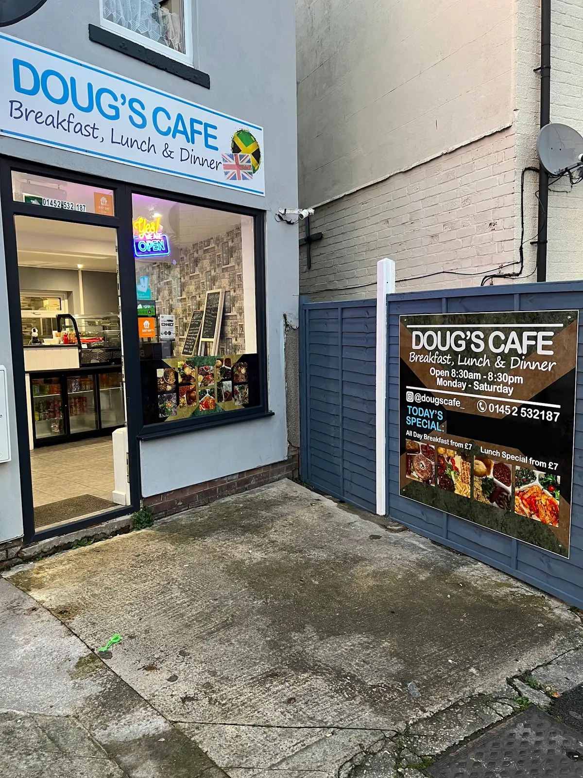 Inside Doug's Cafe, Gloucester