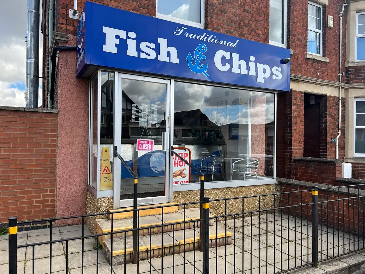Inside M. D's Fish Bar, Kettering