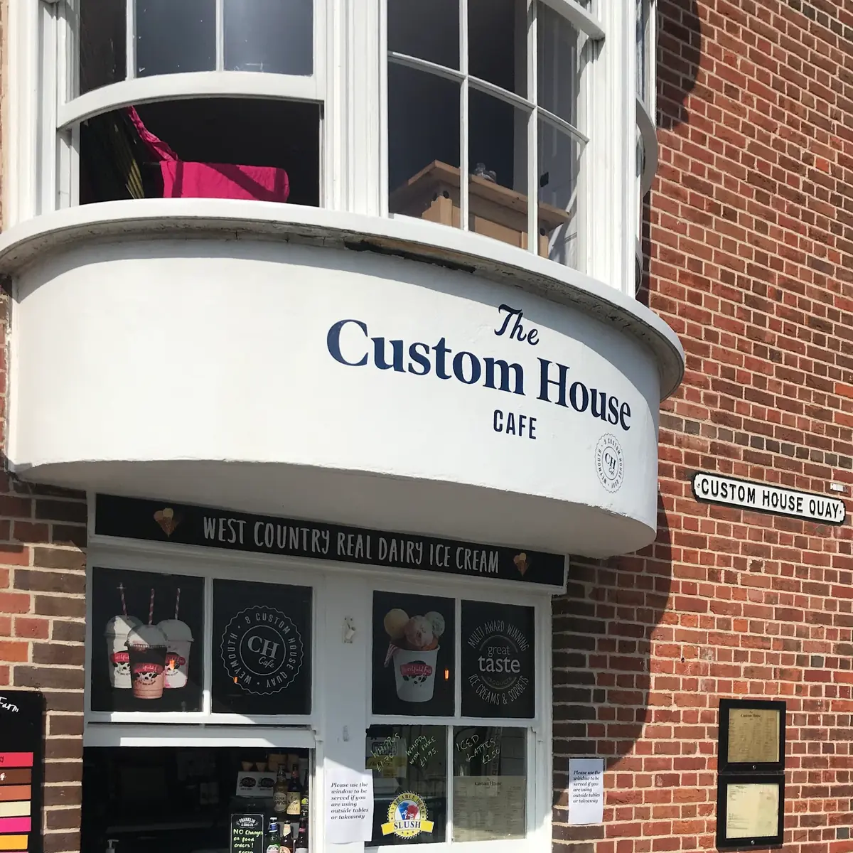 Inside Custom House Cafe, Weymouth