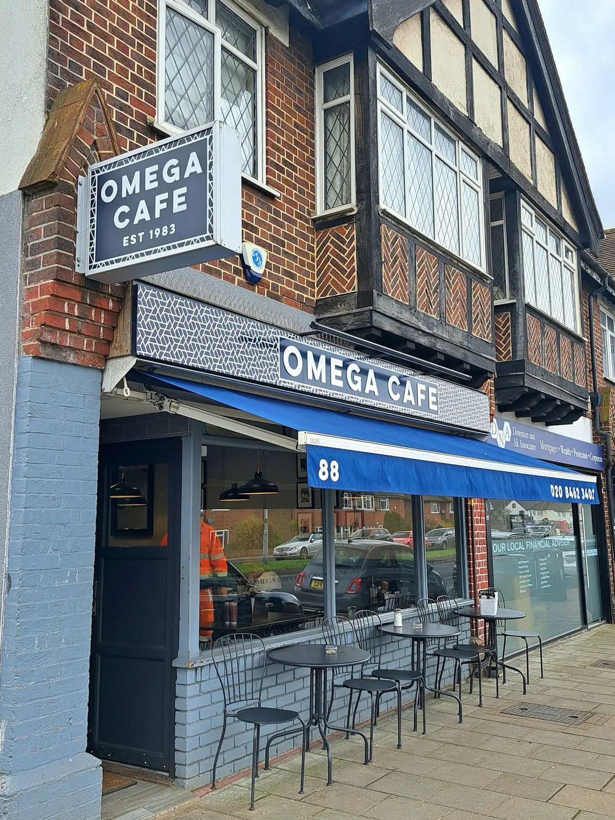 Inside Omega Cafe, West Wickham