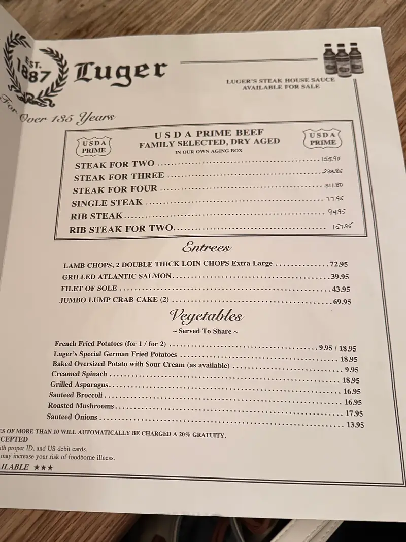 Peter Luger Steak House photo (photo 1 of 3)