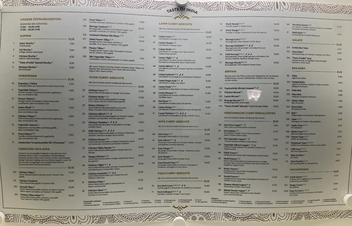 Taste of India Munich photo (photo 1 of 3)