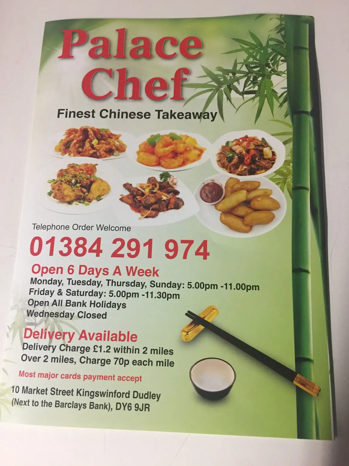 Palace Chef — Chinese restaurants in Kingswinford