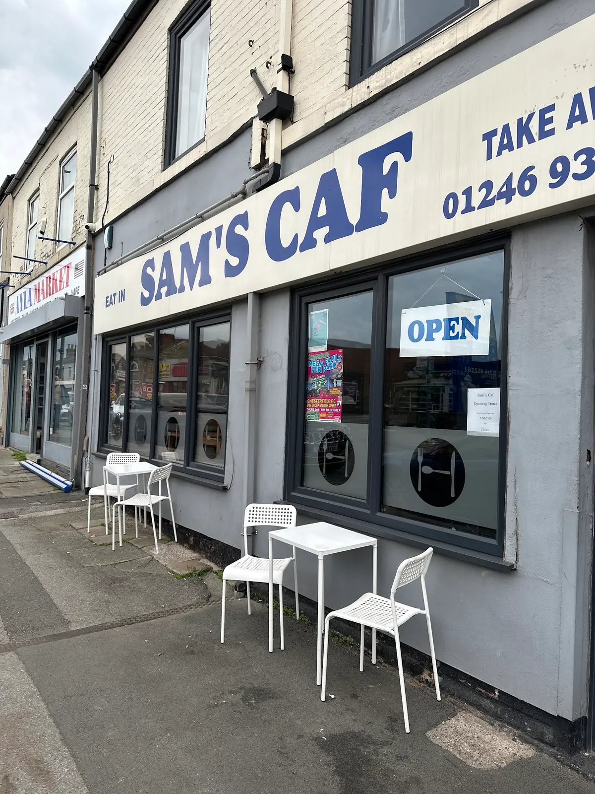 Inside Sam's Cafe, Chesterfield
