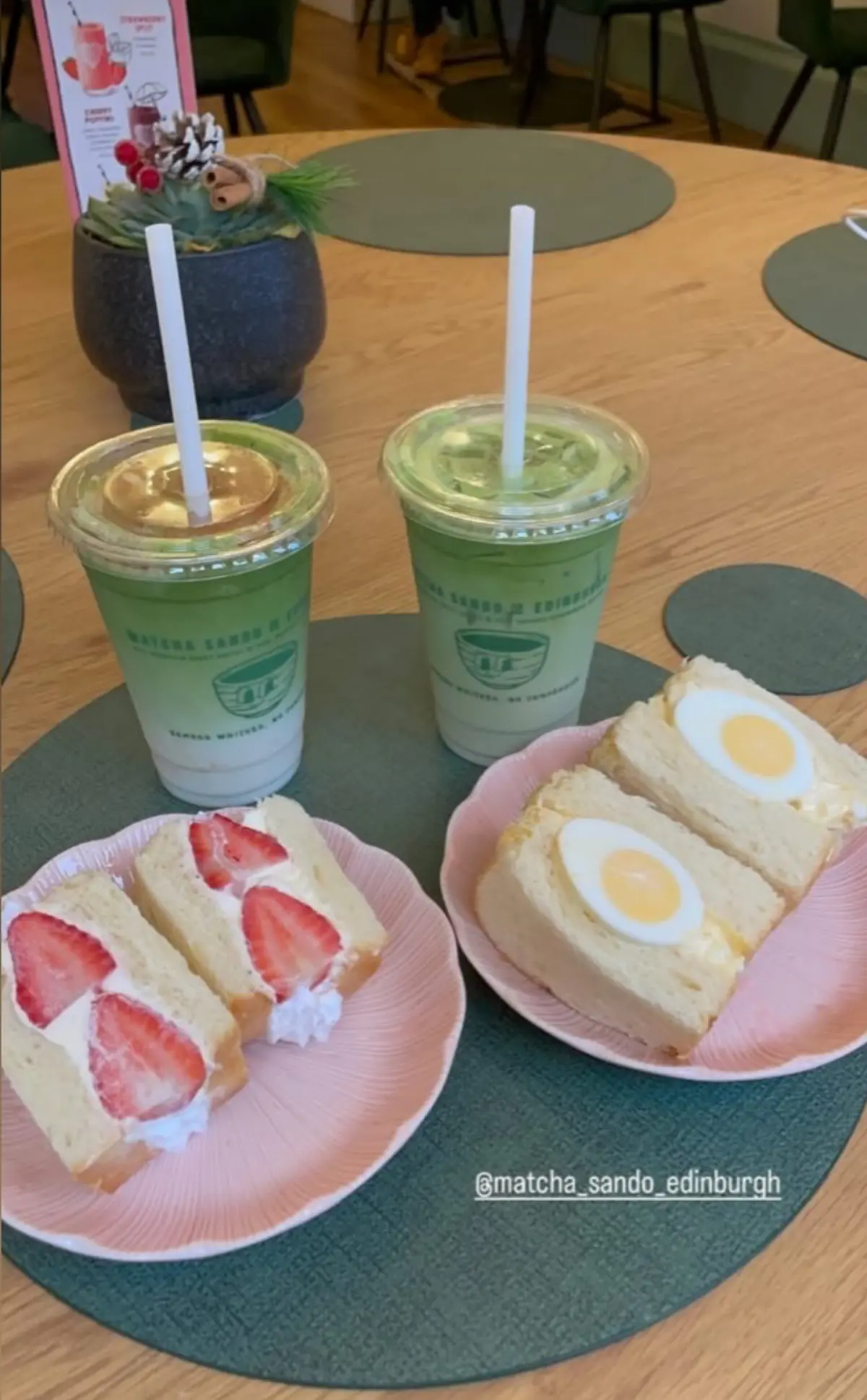 Matcha Sando ◘ Edinburgh: Matcha, Coffee & Sandwich Shop photo (photo 3 of 3)