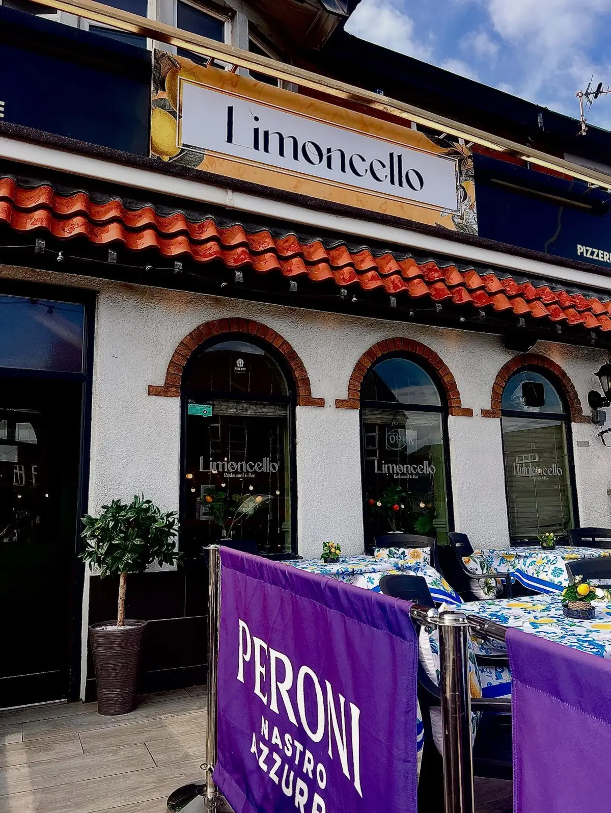 Inside Limoncello Restaurant & Bar, Blackpool
