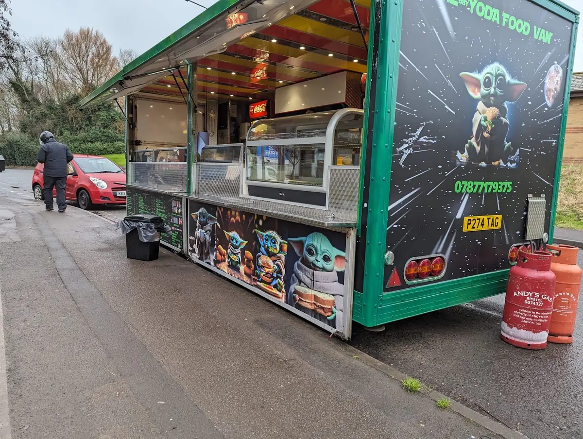 Inside The Yoda Food Van, Bristol