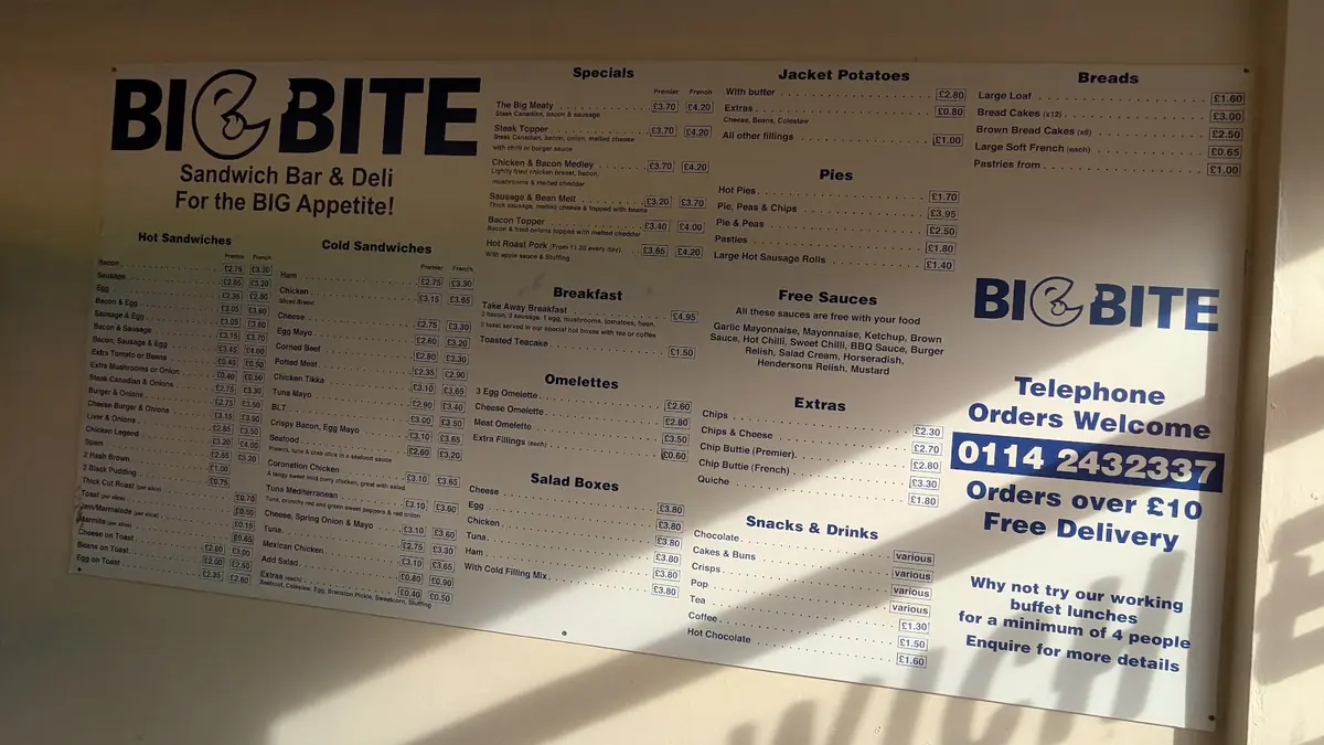 Big Bite Sandwich Bar - Wincobank photo (photo 1 of 7)