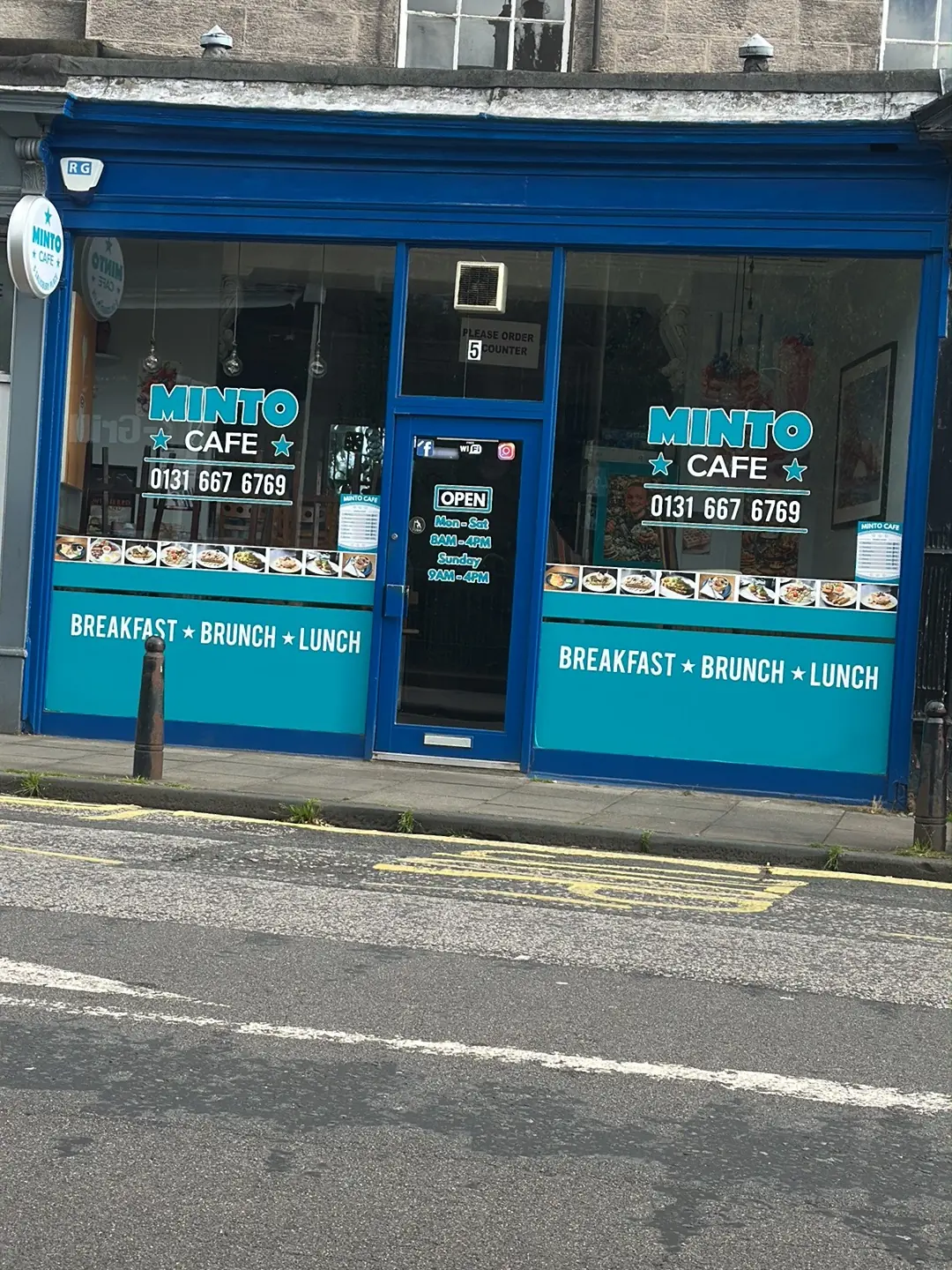 Inside Minto Breakfast Cafe, Edinburgh