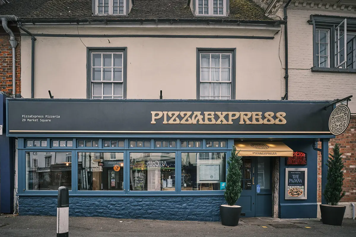 Inside PizzaExpress, Bicester