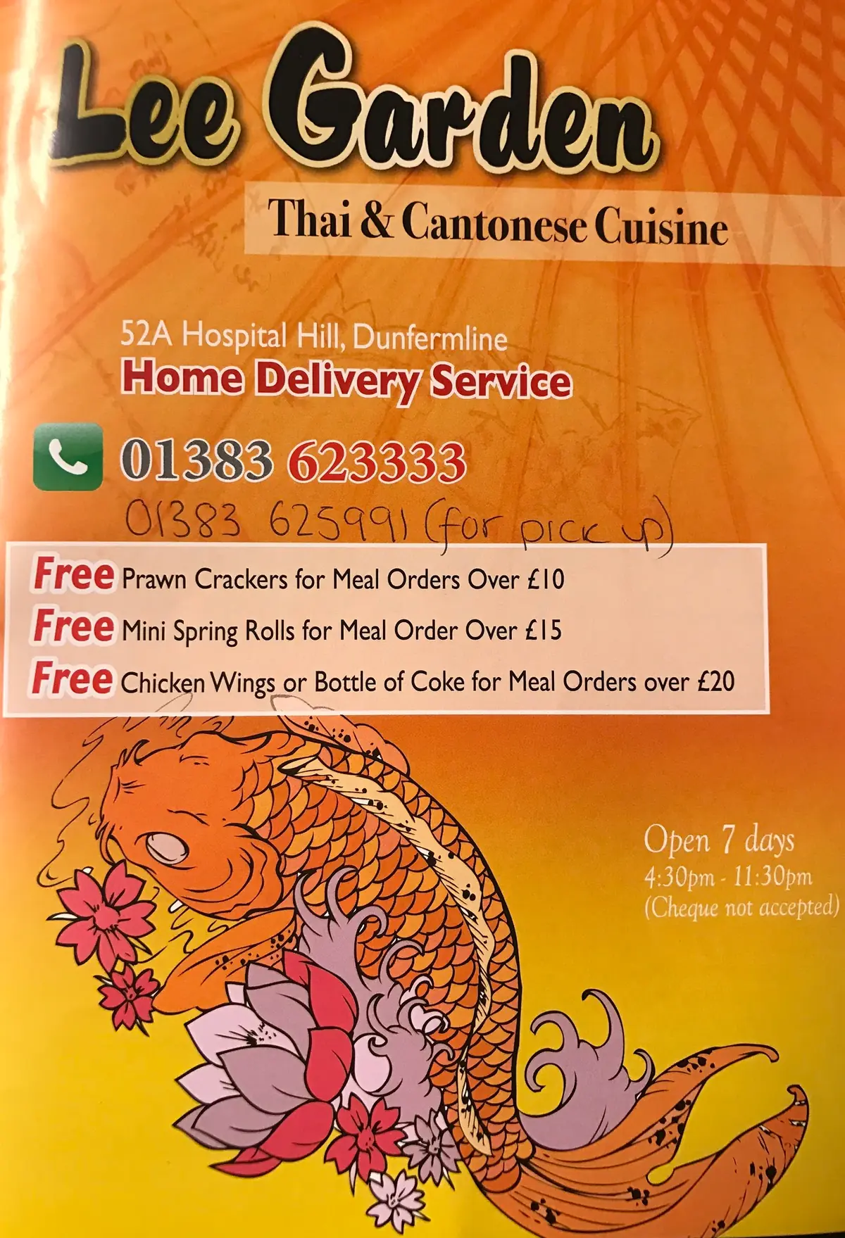 Lee Garden — Chinese restaurants in Dunfermline