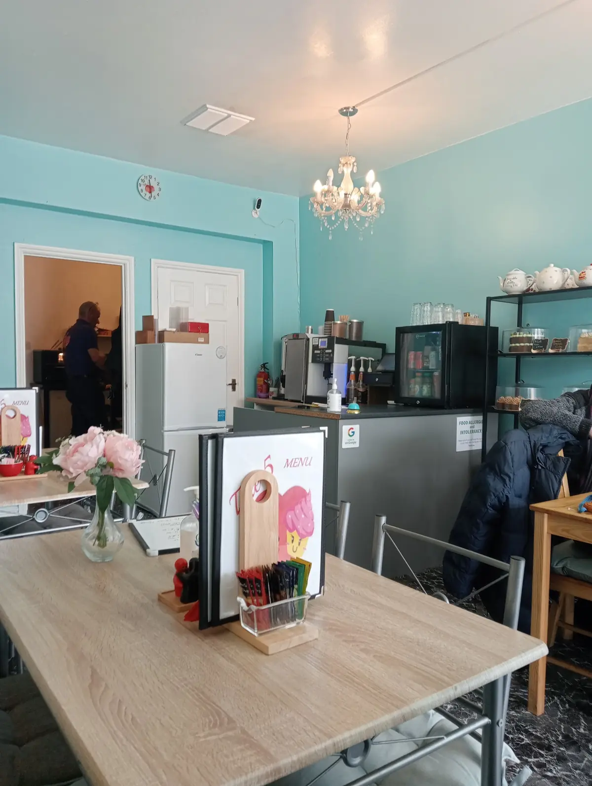 Inside Take 5 Tea room, Lincoln