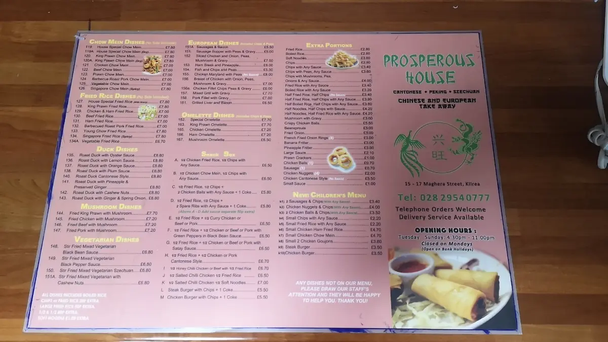 Prosperous House Chinese & European Takeaway