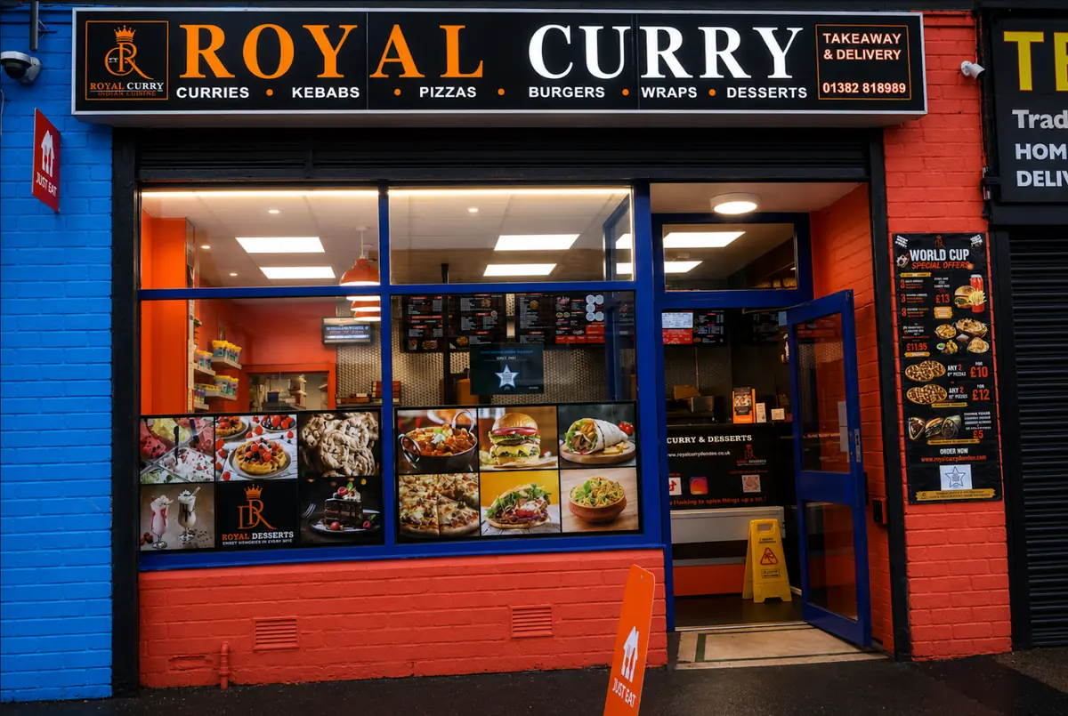 Inside Royal Curry, Dundee