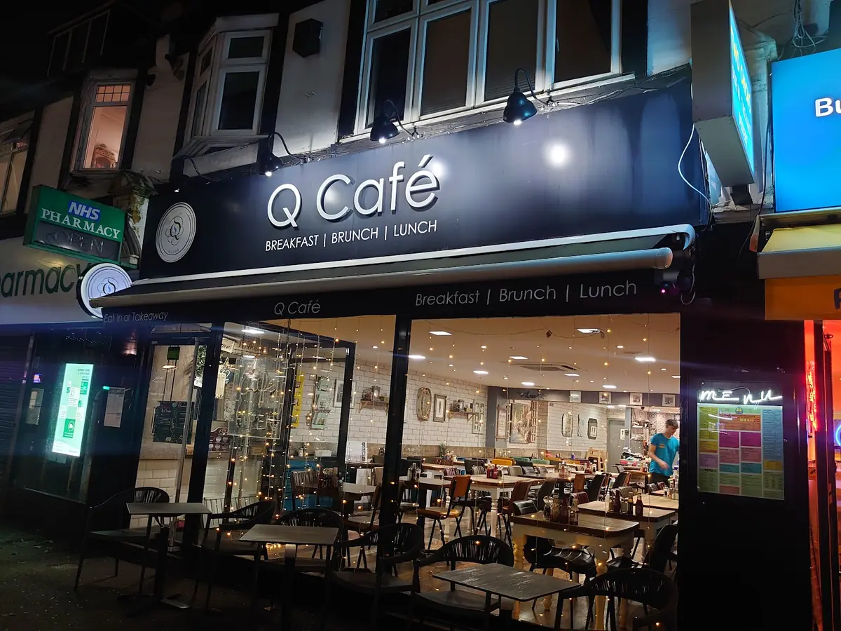 Inside Q Cafe, Croydon