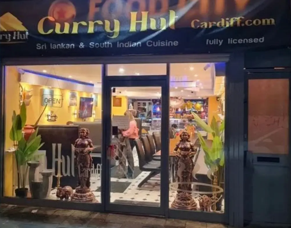 Inside Curry Hut Cardiff, Cardiff