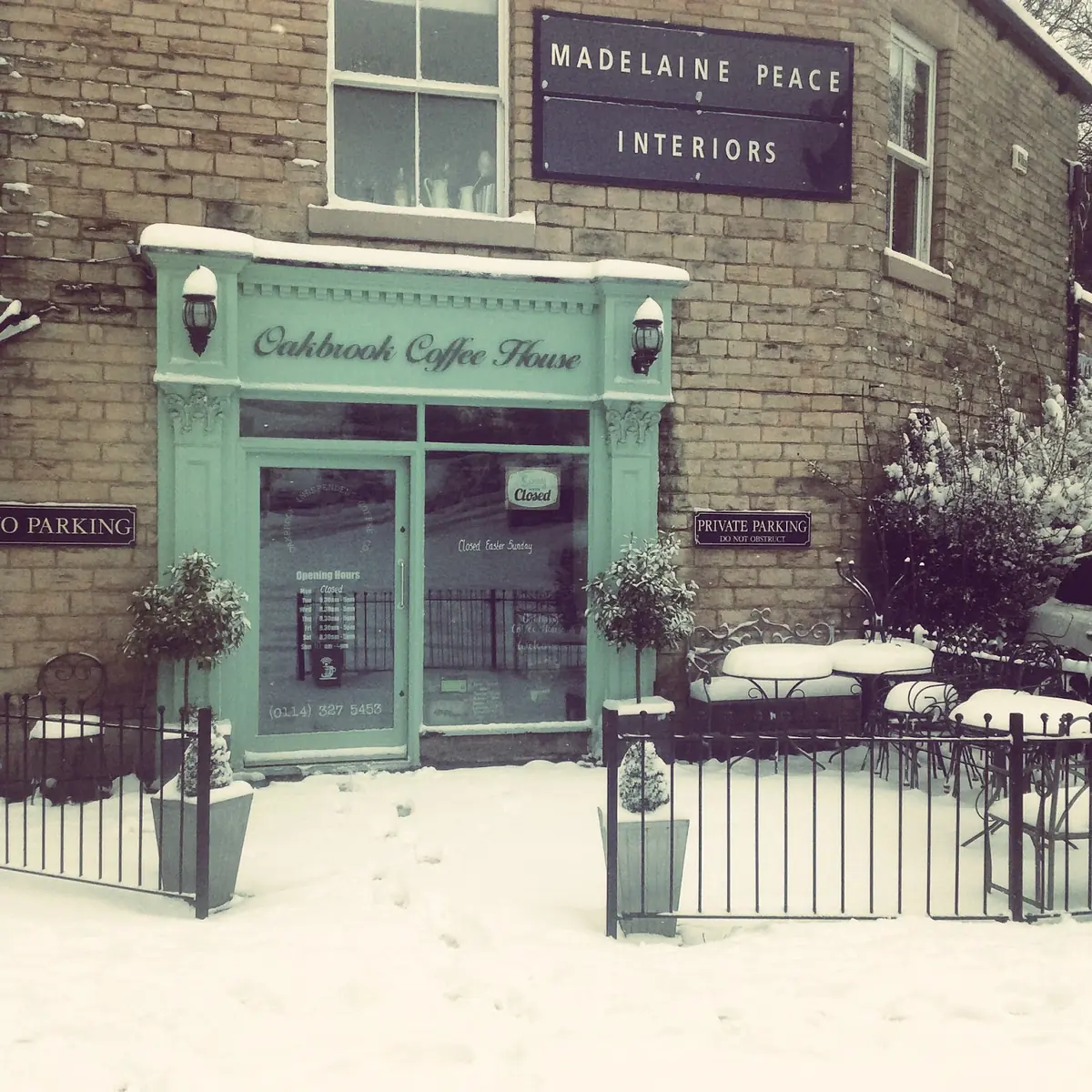 Inside Oakbrook Coffee House, Sheffield